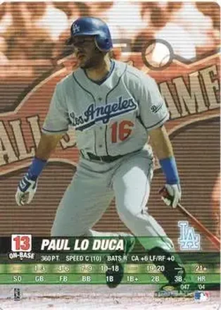2004 MLB Showdown Pennant Run #047 - Paul Lo Duca - Los Angeles Dodgers