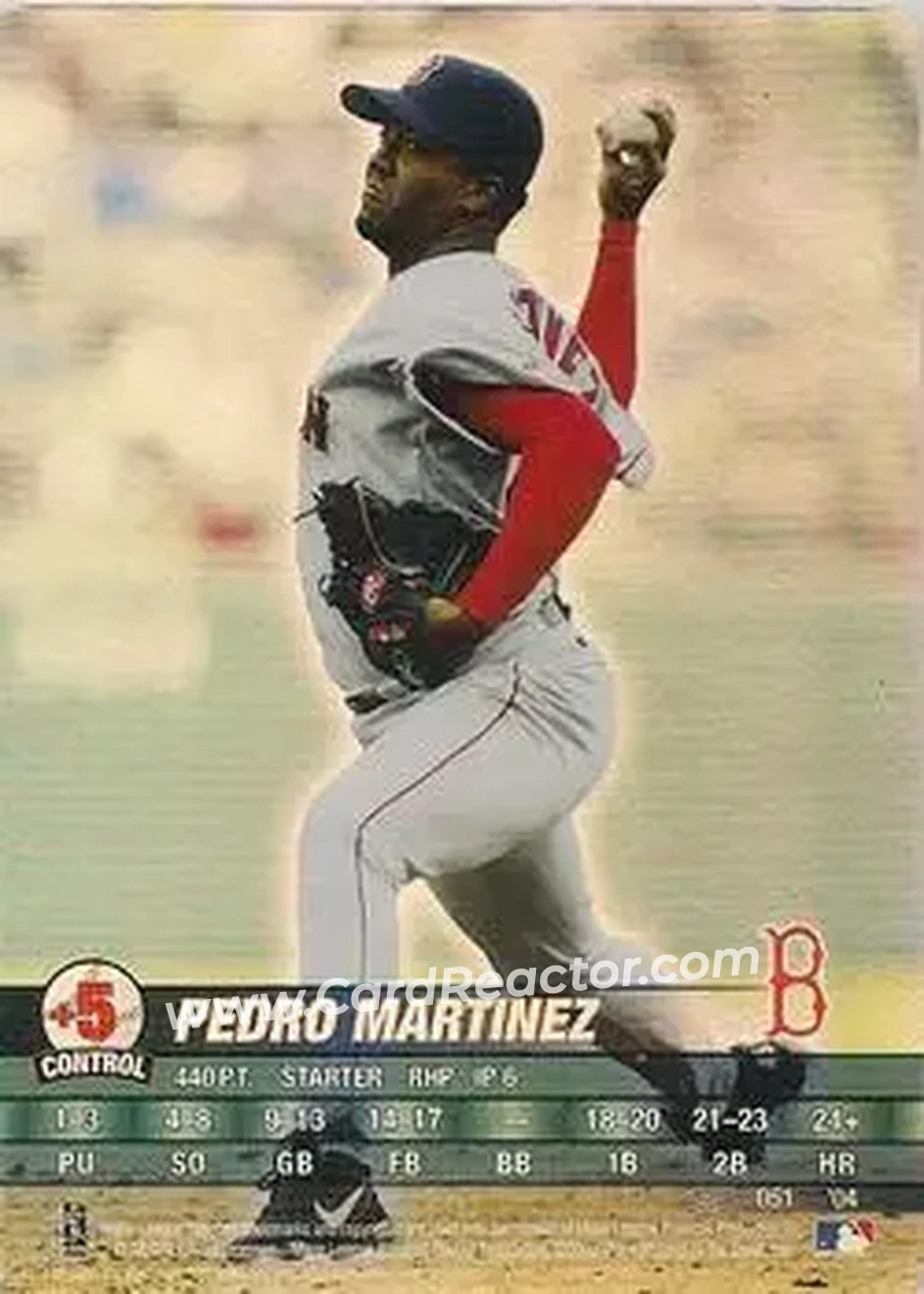 2004 MLB Showdown Pennant Run #051 - Pedro Martinez - Boston Red Sox - Front