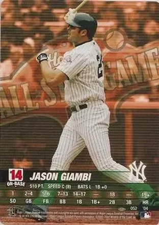 2004 MLB Showdown Pennant Run #052 - Jason Giambi - New York Yankees