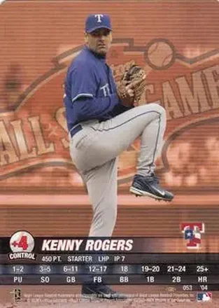 2004 MLB Showdown Pennant Run #053 - Kenny Rogers - Texas Rangers
