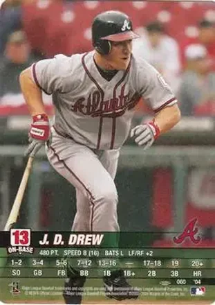 2004 MLB Showdown Pennant Run #060 - J.D. Drew - Atlanta Braves