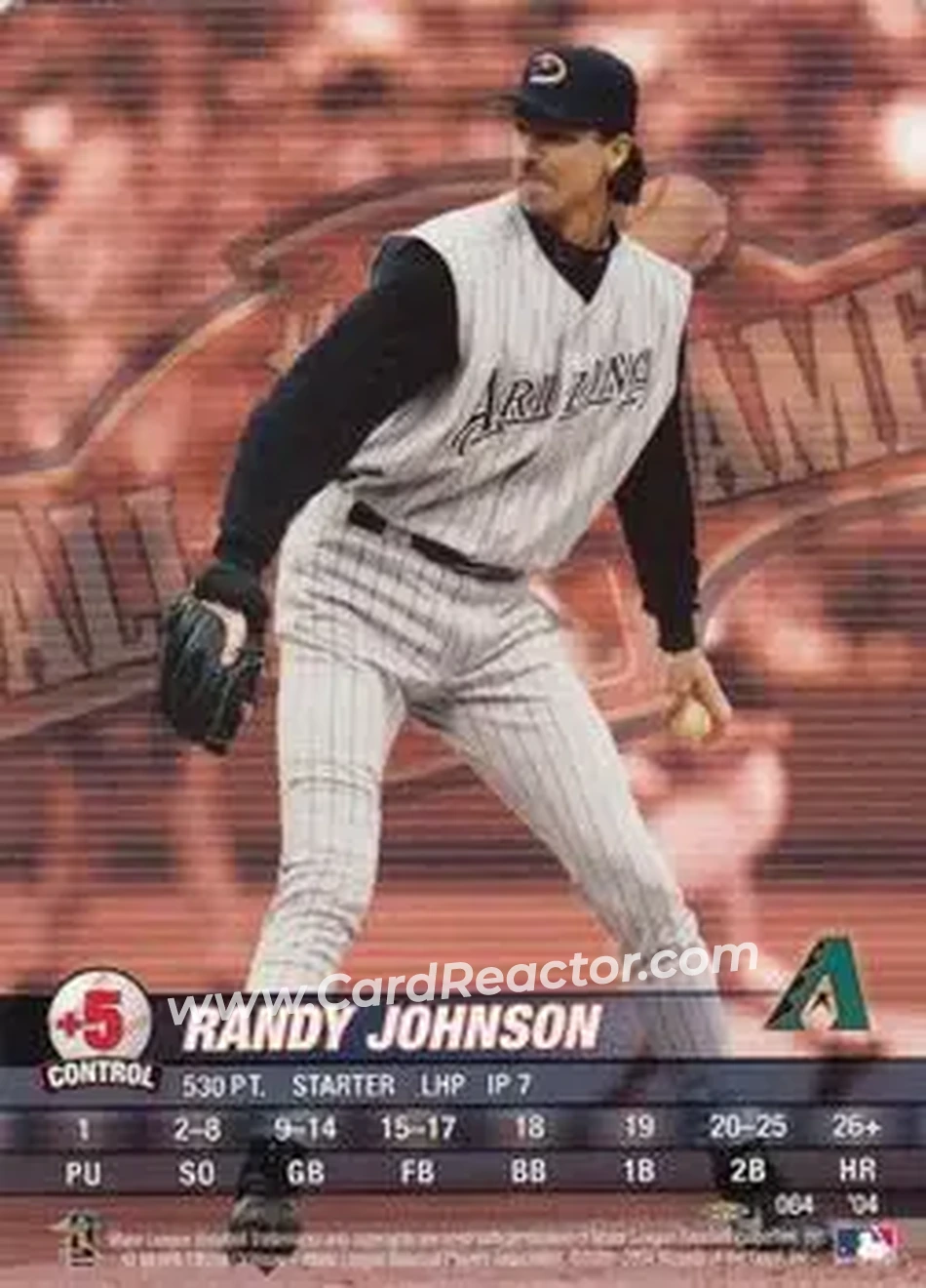 2004 MLB Showdown Pennant Run #064 - Randy Johnson - Arizona Diamondbacks - Front 2004 MLB Showdown Pennant Run #064 - Randy Johnson - Arizona Diamondbacks - Front