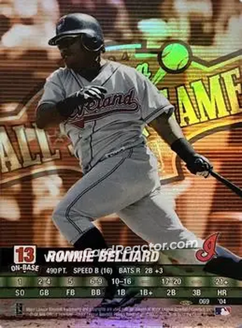 2004 MLB Showdown Pennant Run #069 - Ronnie Belliard - Cleveland Indians - Front