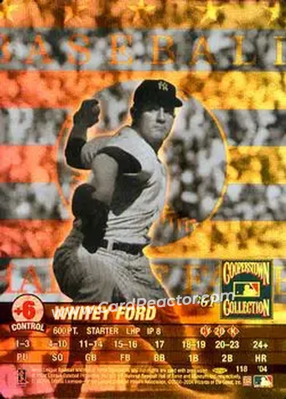 2004 MLB Showdown Pennant Run #118 - Ed "Whitey" Ford - New York Yankees - Front