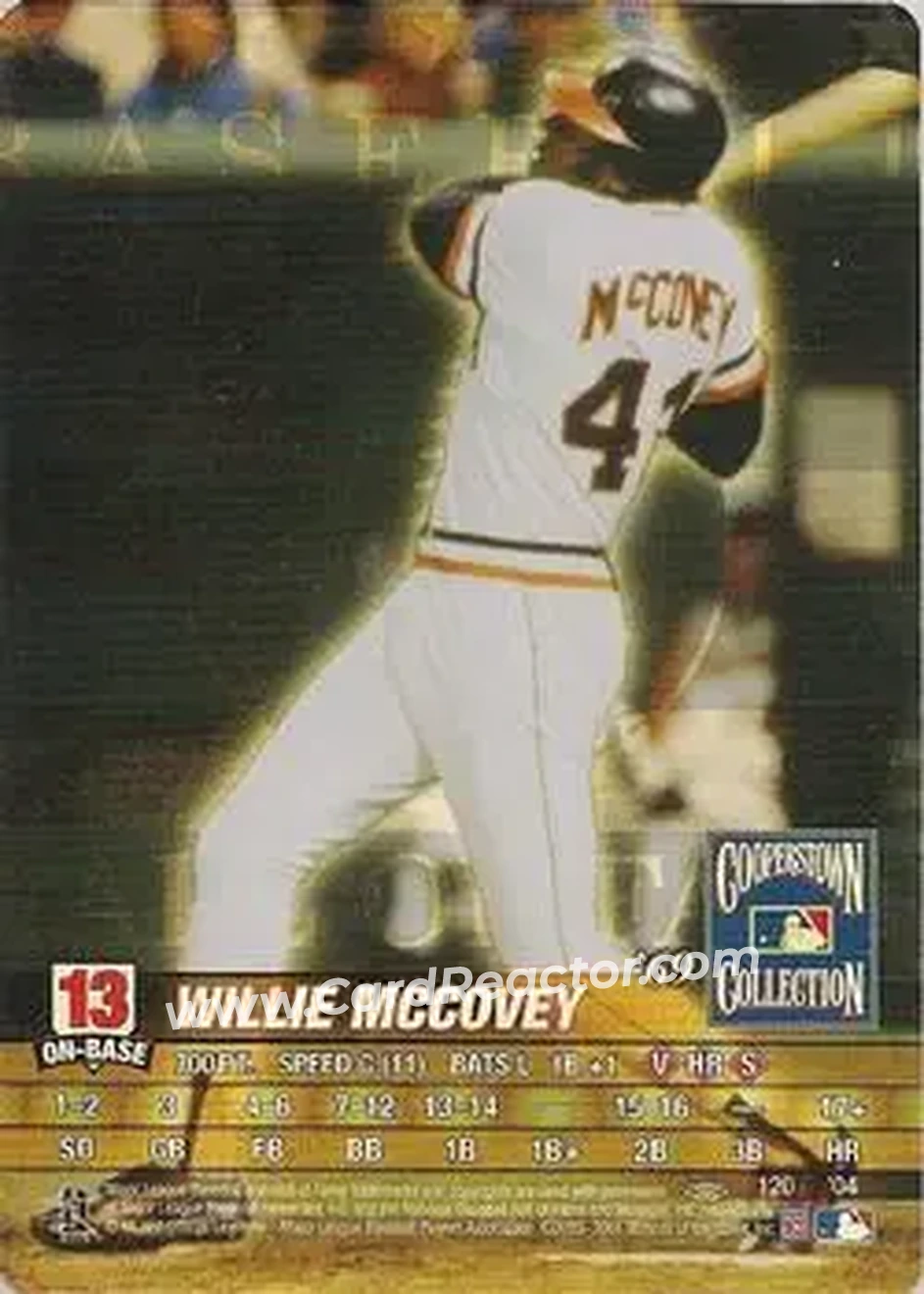 2004 MLB Showdown Pennant Run #120 - Willie McCovey - San Francisco Giants - Front
