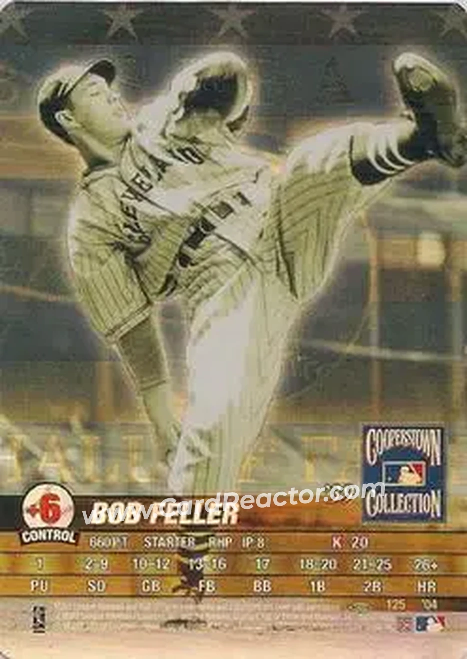 2004 MLB Showdown Pennant Run #125 - Bob Feller - Cleveland Indians - Front