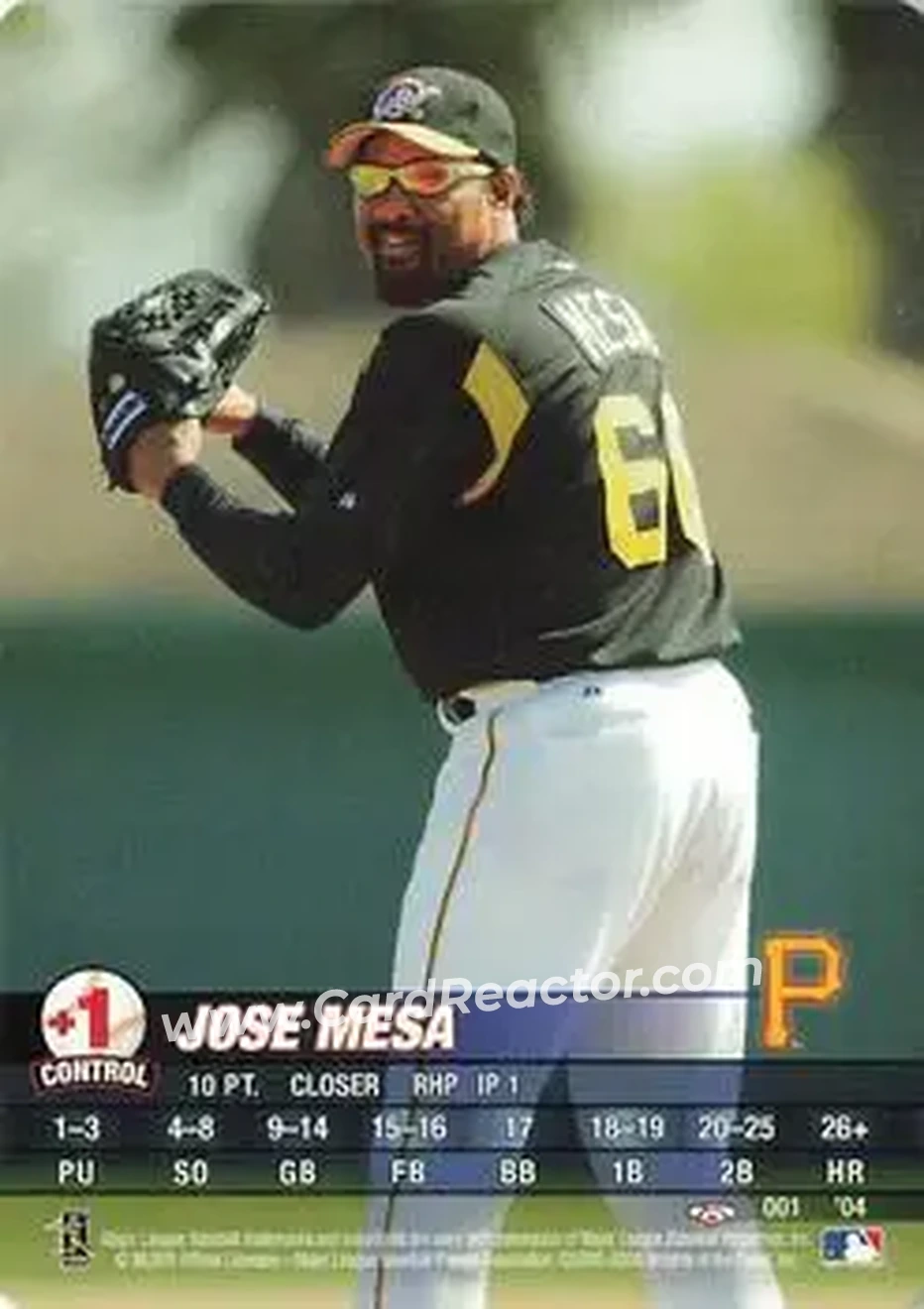 2004 MLB Showdown Trading Deadline #001 - Jose Mesa - Pittsburgh Pirates - Front 2004 MLB Showdown Trading Deadline #001 - Jose Mesa - Pittsburgh Pirates - Front