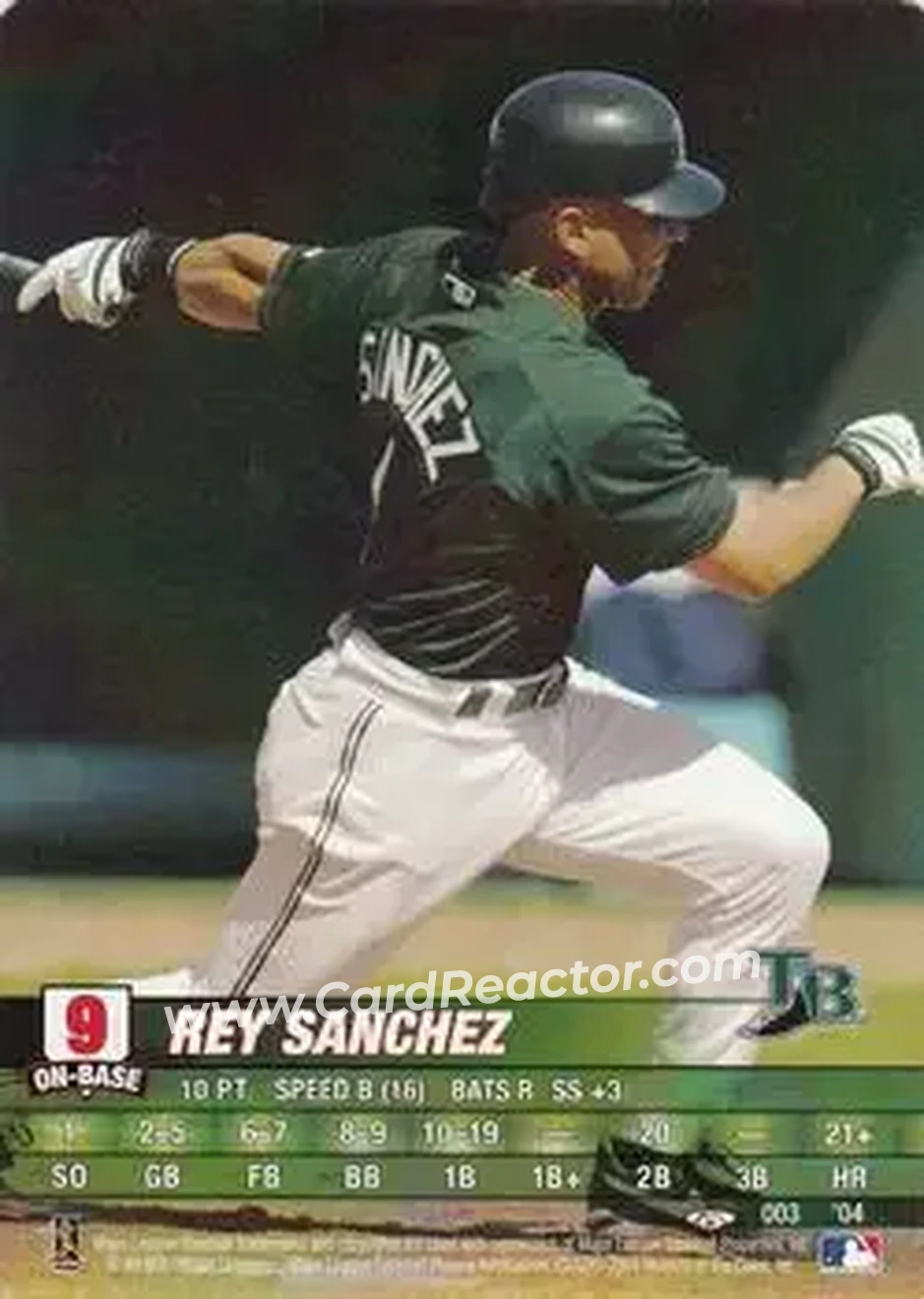 2004 MLB Showdown Trading Deadline #003 - Rey Sanchez - Tampa Bay Devil Rays - Front