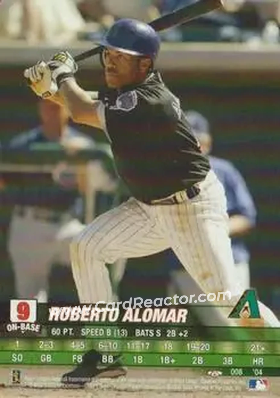 2004 MLB Showdown Trading Deadline #008 - Roberto Alomar - Arizona Diamondbacks - Front