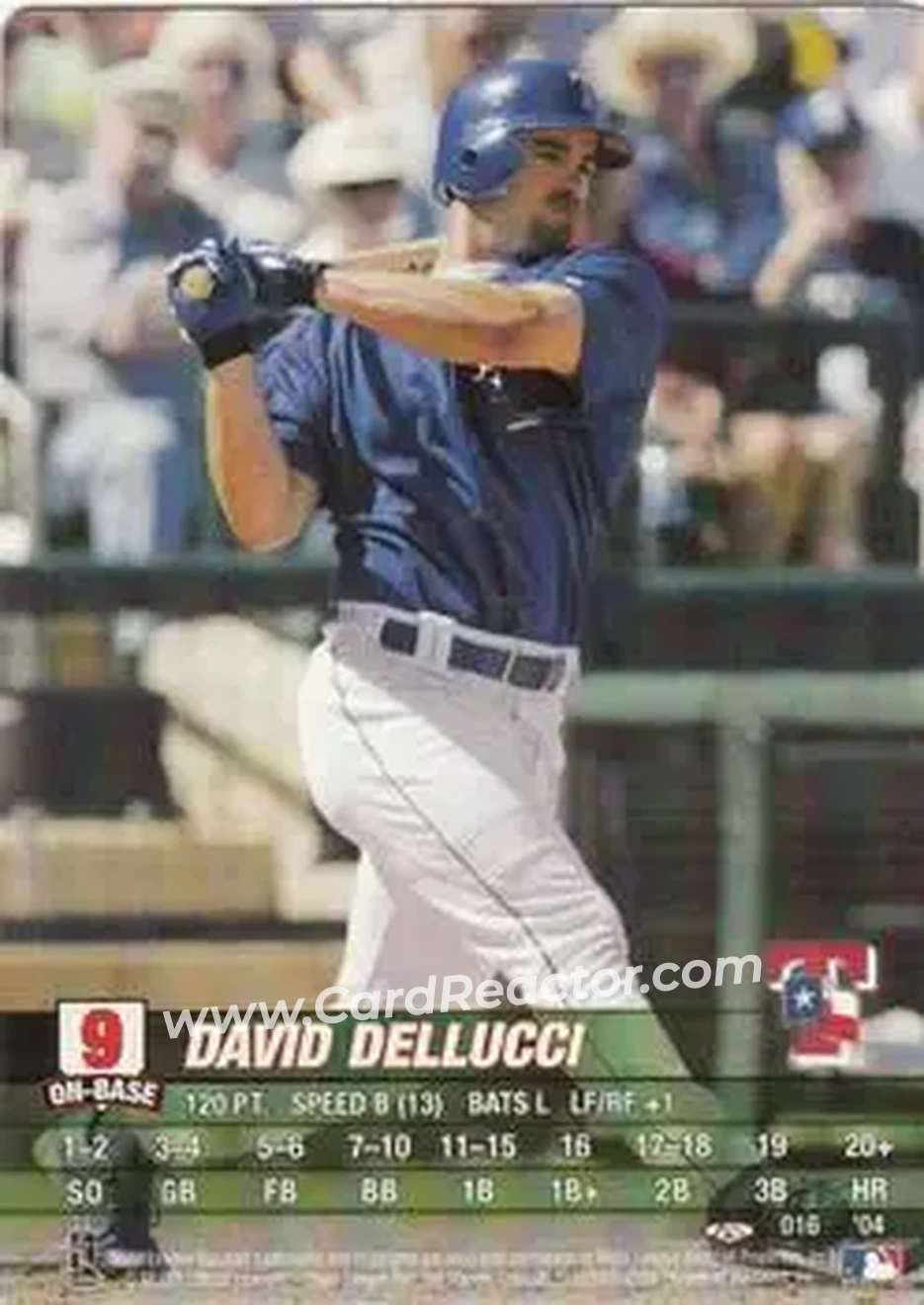 2004 MLB Showdown Trading Deadline #016 - David Dellucci - Texas Rangers - Front 2004 MLB Showdown Trading Deadline #016 - David Dellucci - Texas Rangers - Front