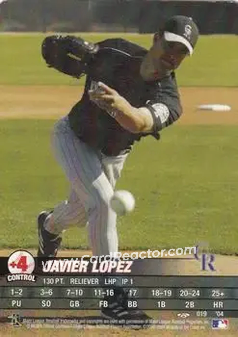2004 MLB Showdown Trading Deadline #019 - Javier Lopez - Colorado Rockies - Front 2004 MLB Showdown Trading Deadline #019 - Javier Lopez - Colorado Rockies - Front