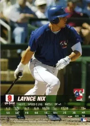 2004 MLB Showdown Trading Deadline #024 - Laynce Nix - Texas Rangers