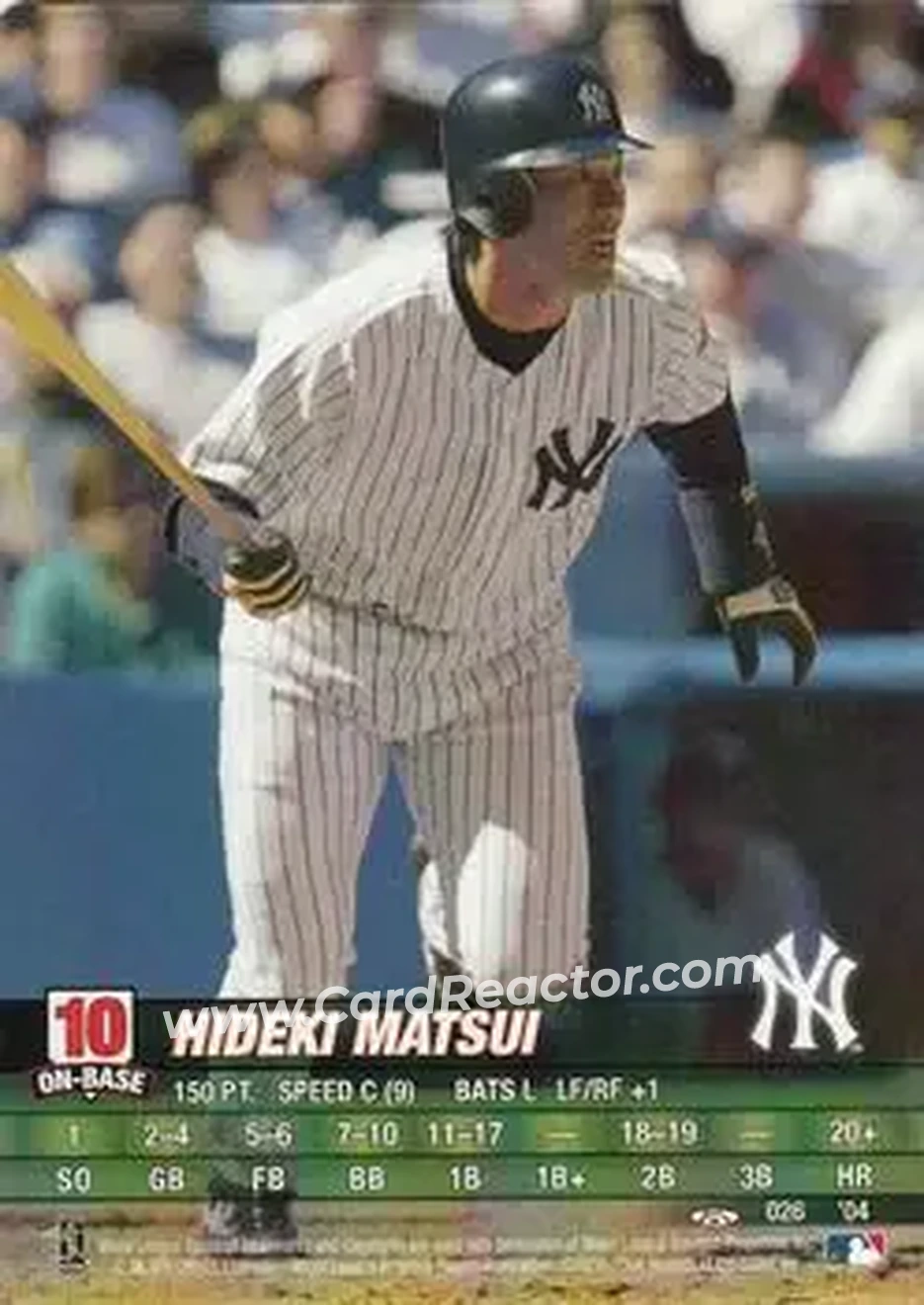 2004 MLB Showdown Trading Deadline #026 - Hideki Matsui - New York Yankees - Front