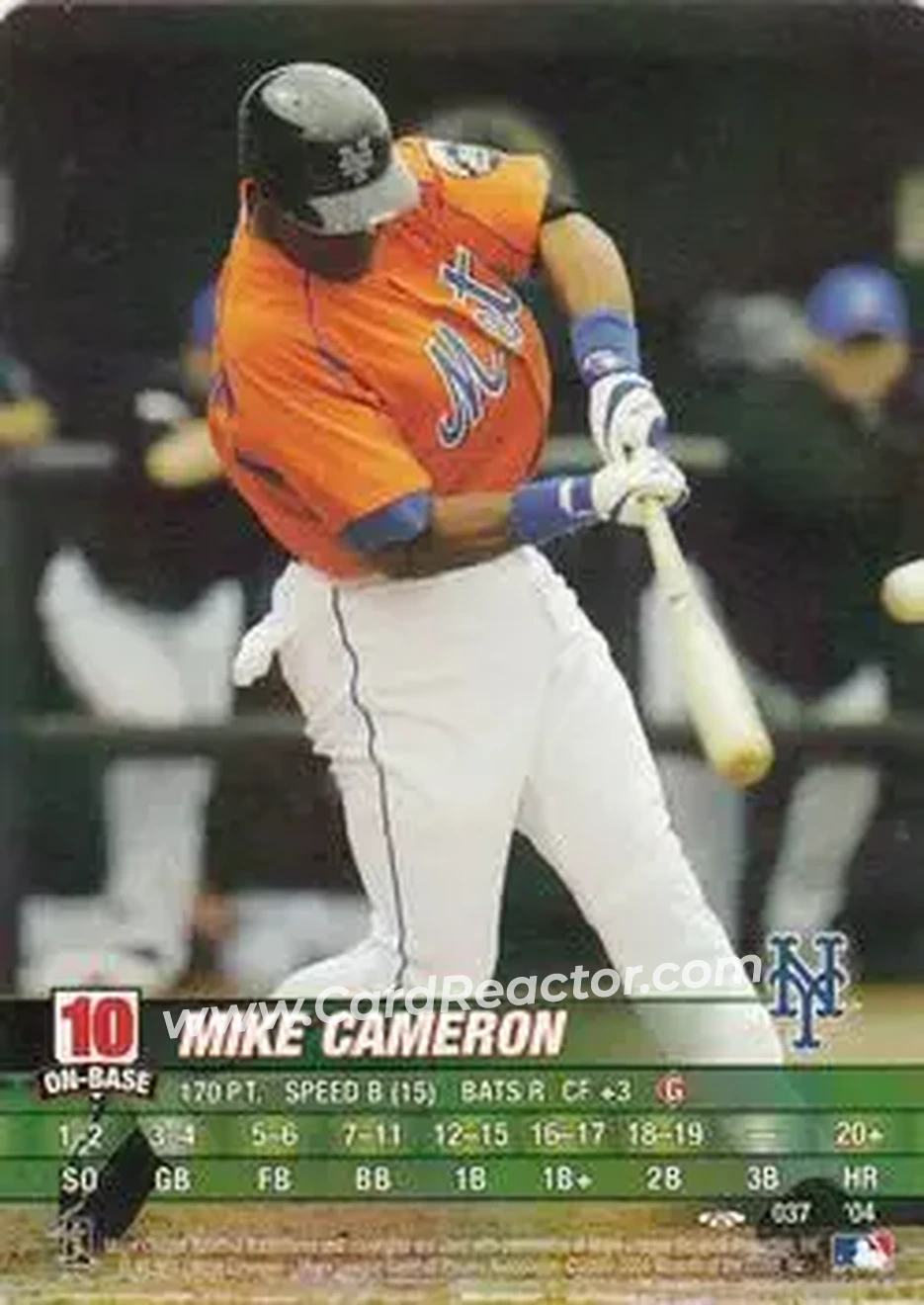 2004 MLB Showdown Trading Deadline #037 - Mike Cameron - New York Mets - Front 2004 MLB Showdown Trading Deadline #037 - Mike Cameron - New York Mets - Front