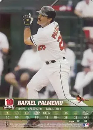 2004 MLB Showdown Trading Deadline #041 - Rafael Palmeiro - Baltimore Orioles
