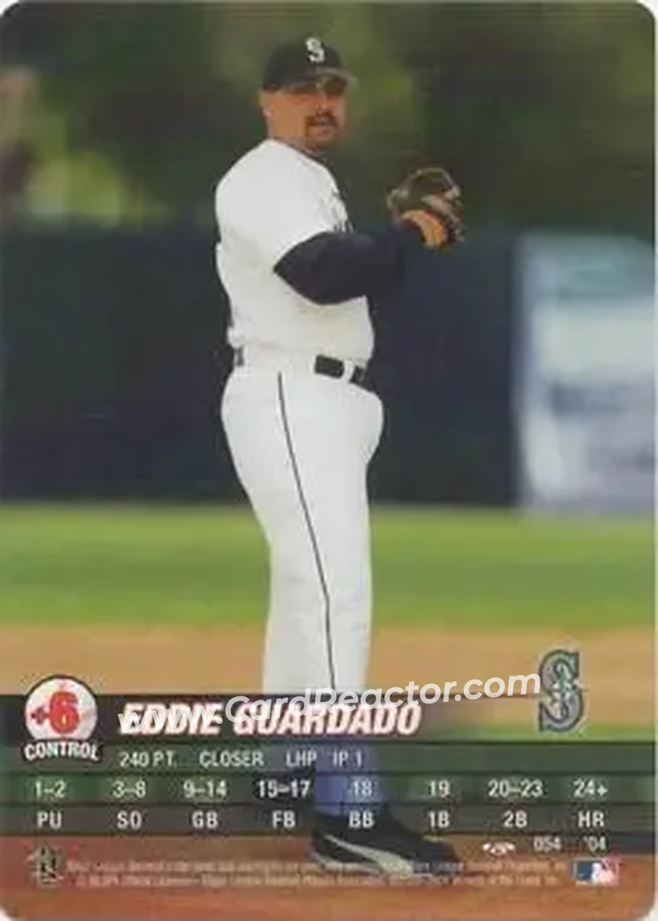2004 MLB Showdown Trading Deadline #054 - Eddie Guardado - Seattle Mariners - Front