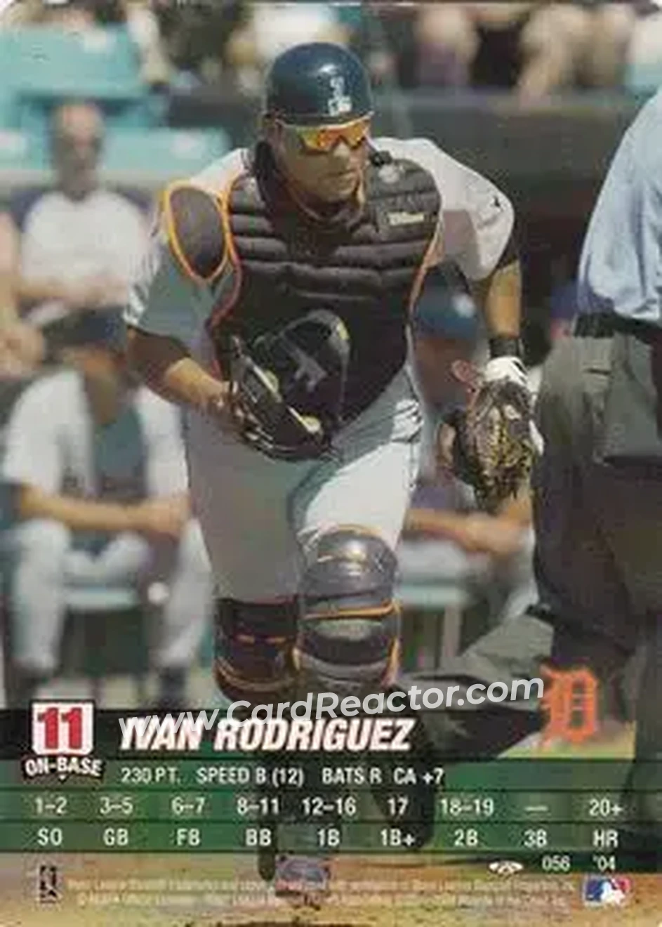 2004 MLB Showdown Trading Deadline #056 - Ivan Rodriguez - Detroit Tigers - Front 2004 MLB Showdown Trading Deadline #056 - Ivan Rodriguez - Detroit Tigers - Front