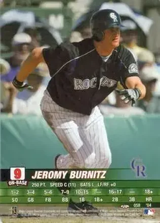 2004 MLB Showdown Trading Deadline #058 - Jeromy Burnitz - Colorado Rockies