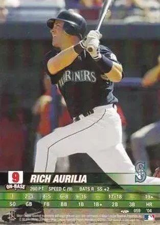 2004 MLB Showdown Trading Deadline #059 - Rich Aurilia - Seattle Mariners