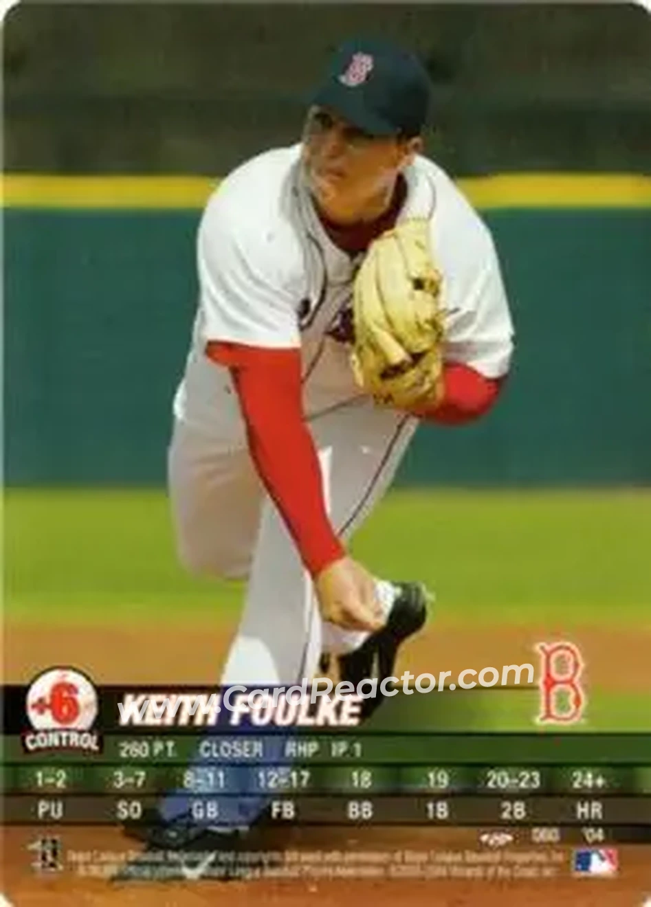 2004 MLB Showdown Trading Deadline #060 - Keith Foulke - Boston Red Sox - Front