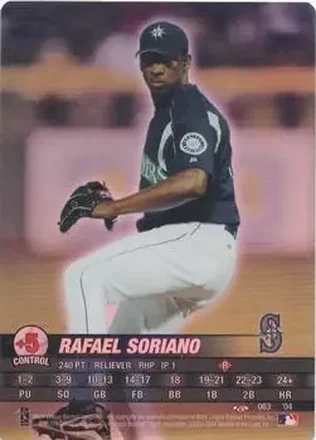 2004 MLB Showdown Trading Deadline #063 - Rafael Soriano - Seattle Mariners