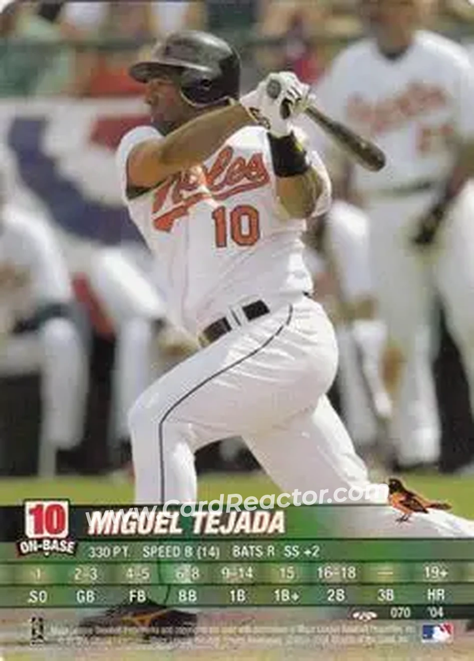 2004 MLB Showdown Trading Deadline #070 - Miguel Tejada - Baltimore Orioles - Front