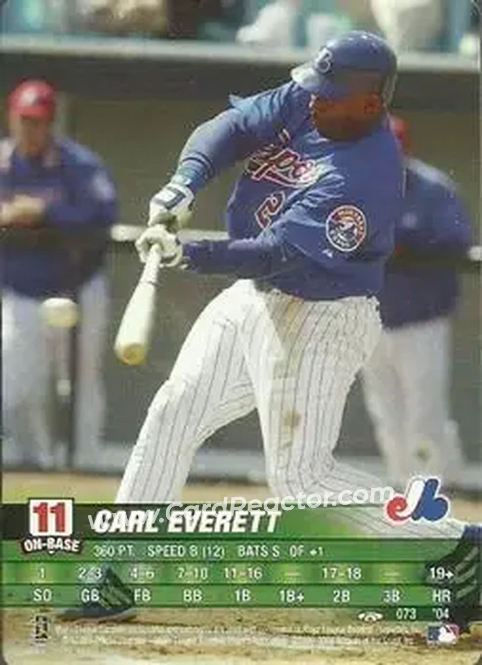 2004 MLB Showdown Trading Deadline #073 - Carl Everett - Montreal Expos - Front 2004 MLB Showdown Trading Deadline #073 - Carl Everett - Montreal Expos - Front