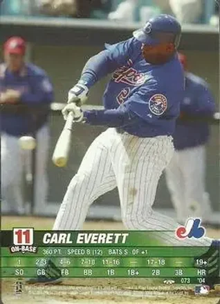 2004 MLB Showdown Trading Deadline #073 - Carl Everett - Montreal Expos