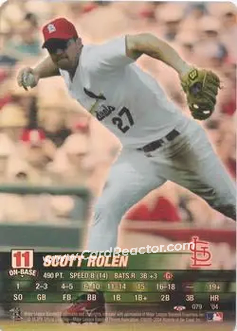 2004 MLB Showdown Trading Deadline #079 - Scott Rolen - St. Louis Cardinals - Front