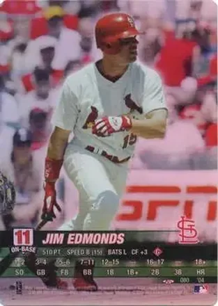 2004 MLB Showdown Trading Deadline #080 - Jim Edmonds - St. Louis Cardinals