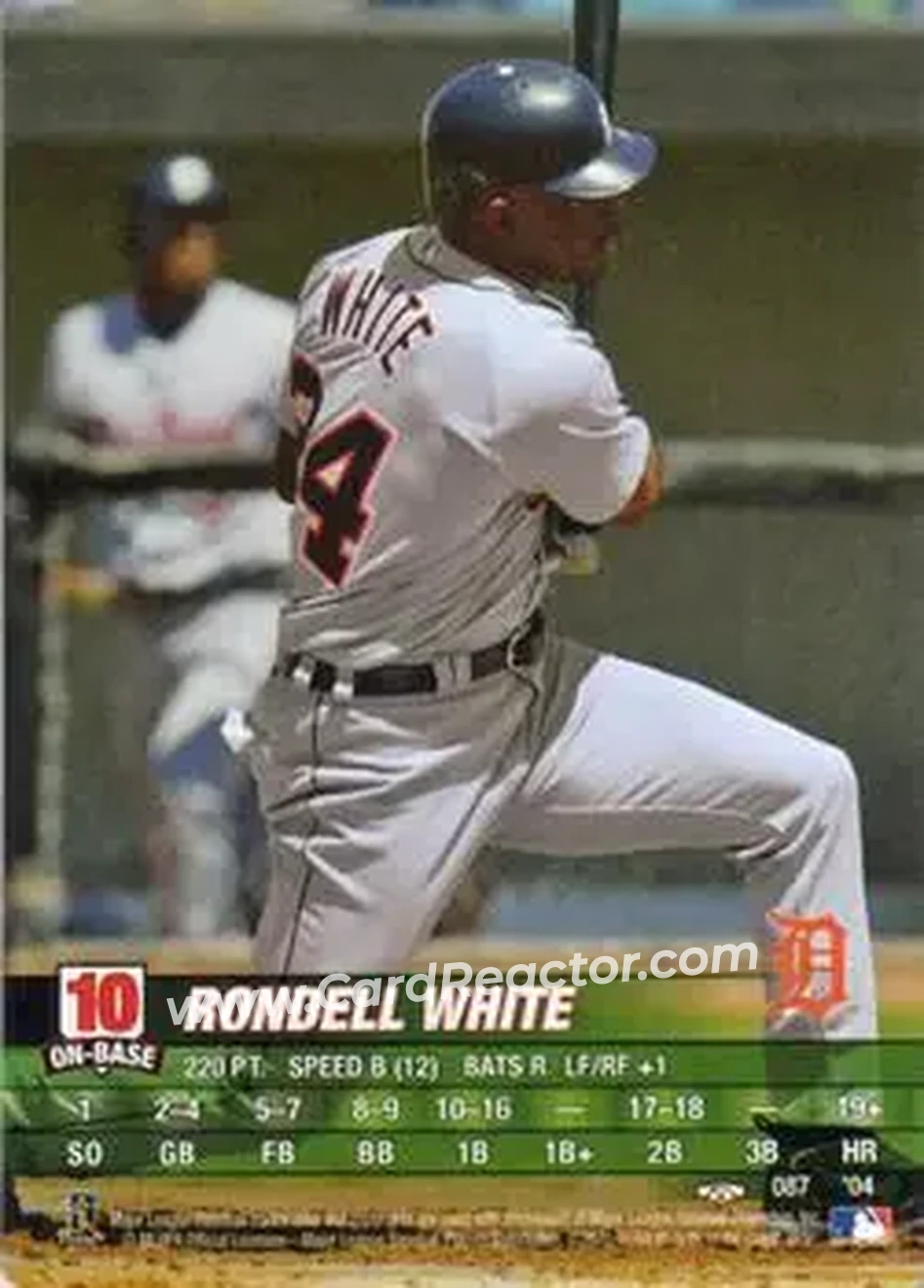 2004 MLB Showdown Trading Deadline #087 - Rondell White - Detroit Tigers - Front