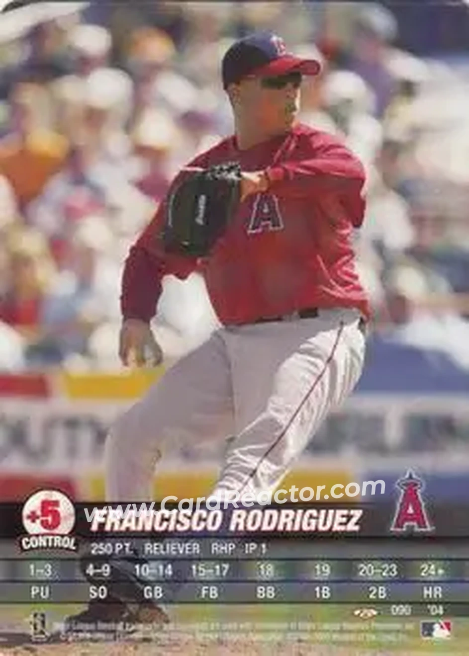 2004 MLB Showdown Trading Deadline #090 - Francisco Rodriguez - Anaheim Angels - Front