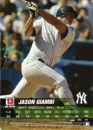 2004 MLB Showdown Trading Deadline #092 - Jason Giambi - New York Yankees