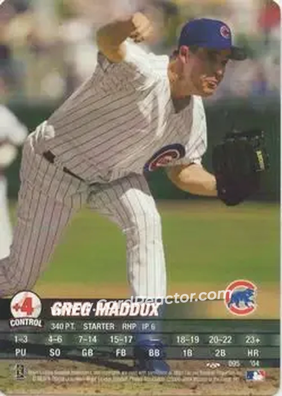 2004 MLB Showdown Trading Deadline #095 - Greg Maddux - Chicago Cubs - Front