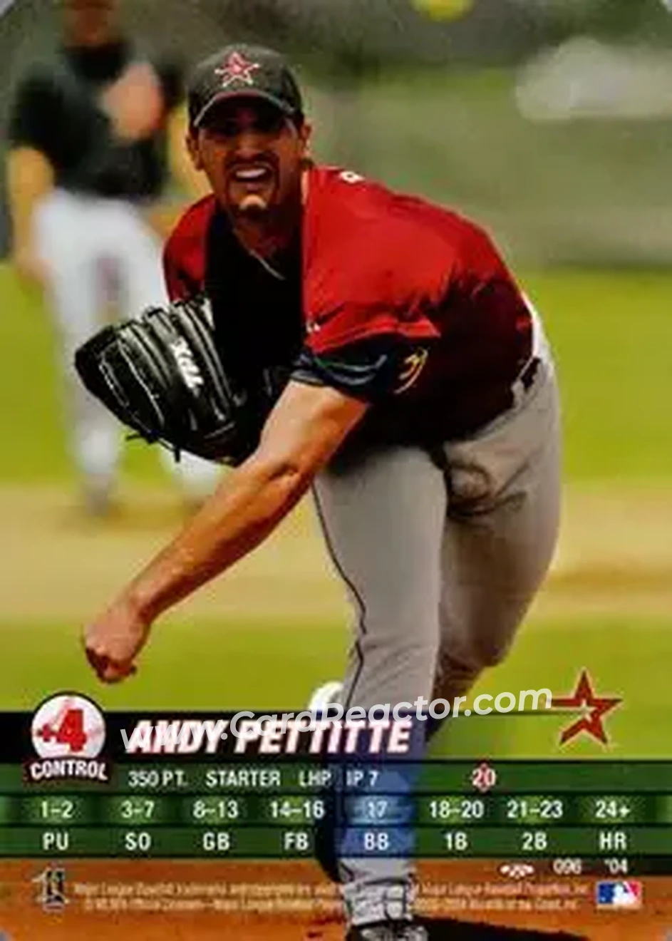 2004 MLB Showdown Trading Deadline #096 - Andy Pettitte - Houston Astros - Front