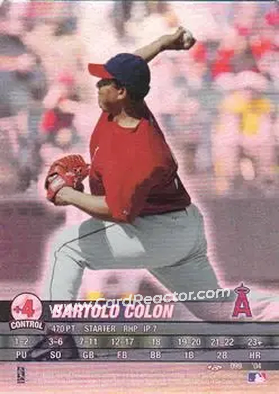 2004 MLB Showdown Trading Deadline #099 - Bartolo Colon - Anaheim Angels - Front