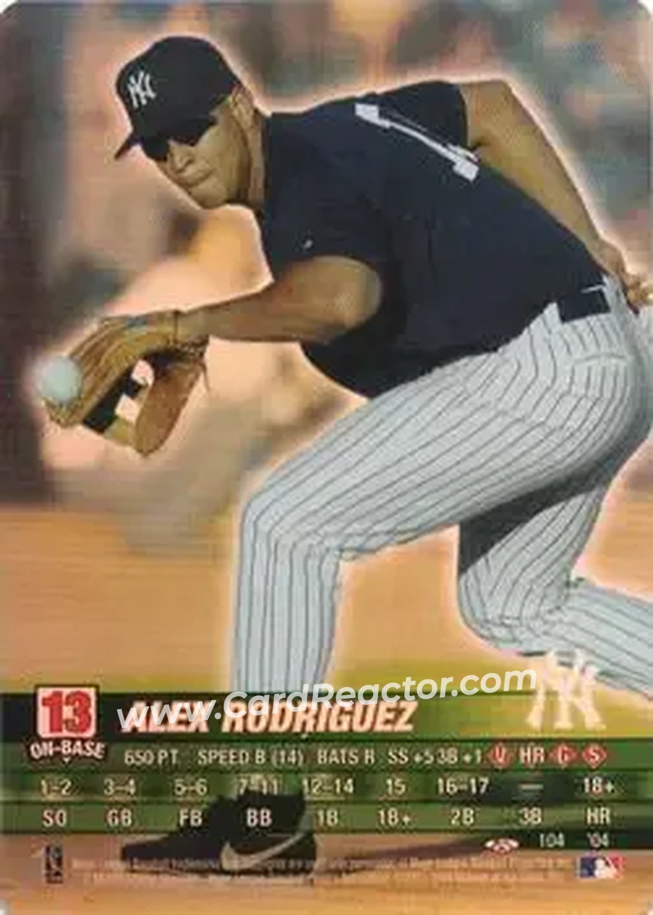 2004 MLB Showdown Trading Deadline #104 - Alex Rodriguez - New York Yankees - Front