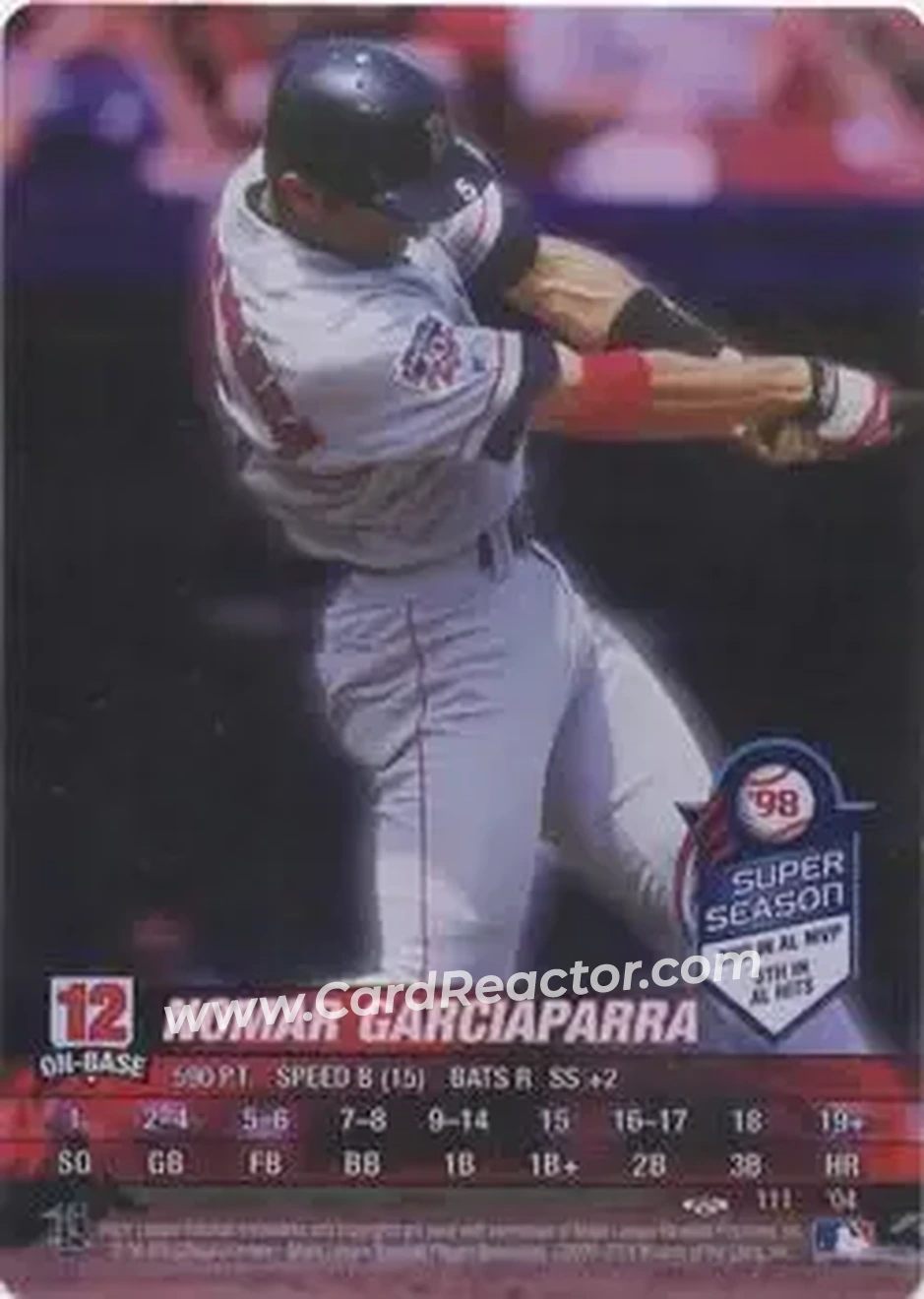 2004 MLB Showdown Trading Deadline #111 - Nomar Garciaparra - Boston Red Sox - Front
