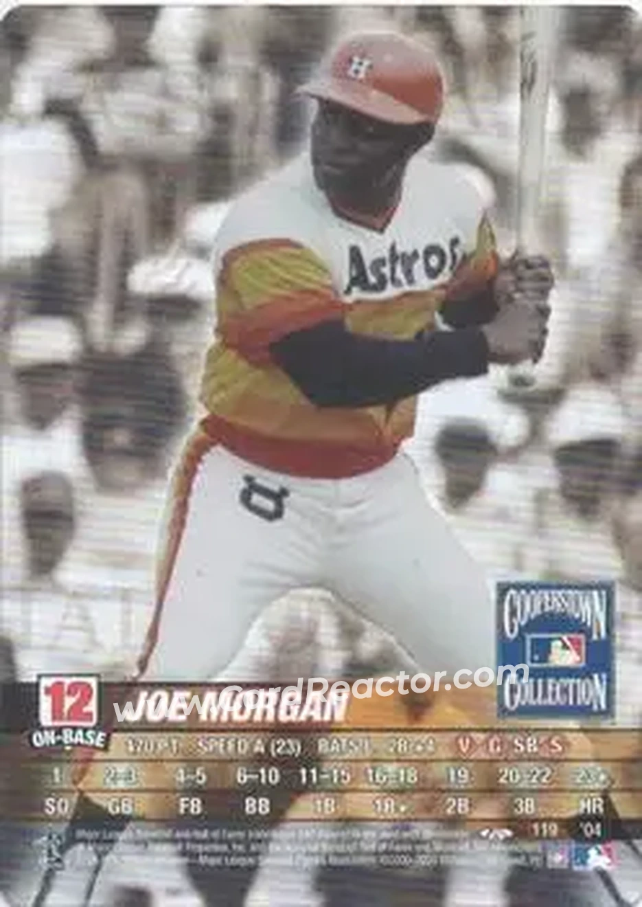 2004 MLB Showdown Trading Deadline #119 - Joe Morgan - Houston Astros - Front