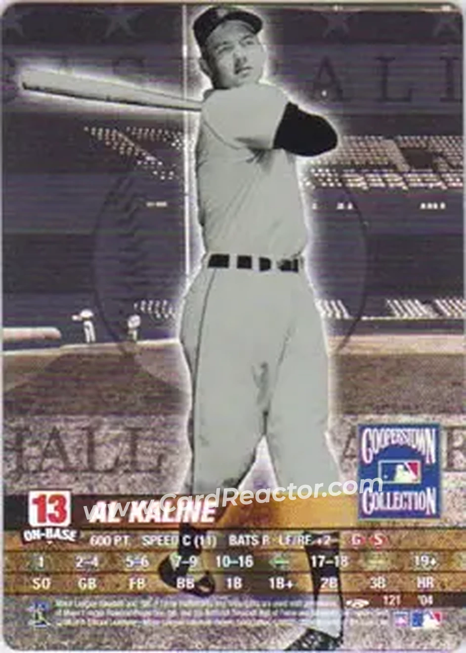 2004 MLB Showdown Trading Deadline #121 - Al Kaline - Detroit Tigers - Front