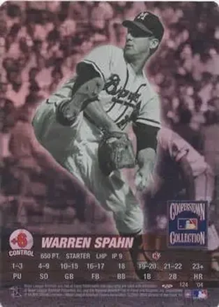 2004 MLB Showdown Trading Deadline #124 - Warren Spahn - Milwaukee Braves