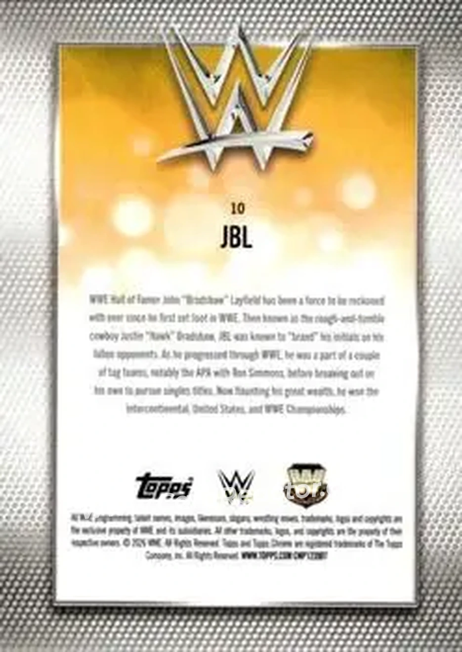 2026 Topps Chrome WWE #10 - Blackjack Bradshaw - Back