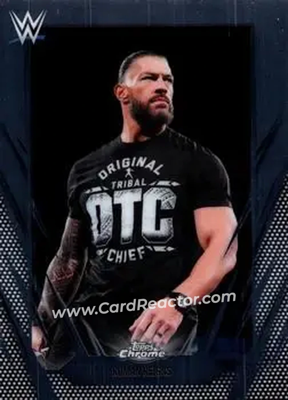 2026 Topps Chrome WWE #18 - Roman Reigns - Front 2026 Topps Chrome WWE #18 - Roman Reigns - Front