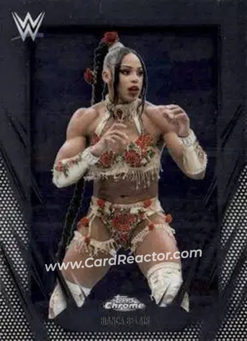 2026 Topps Chrome WWE #33 - Bianca Belair - Front 2026 Topps Chrome WWE #33 - Bianca Belair - Front