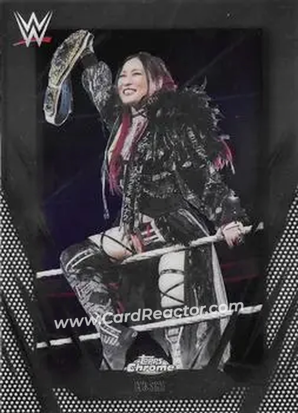 2026 Topps Chrome WWE #35 - Iyo Sky - Front 2026 Topps Chrome WWE #35 - Iyo Sky - Front