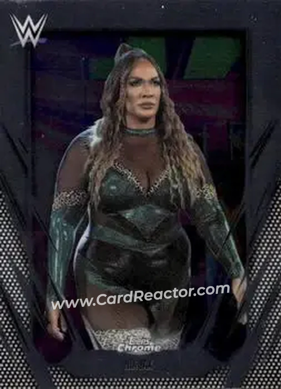 2026 Topps Chrome WWE #37 - Nia Jax - Front 2026 Topps Chrome WWE #37 - Nia Jax - Front