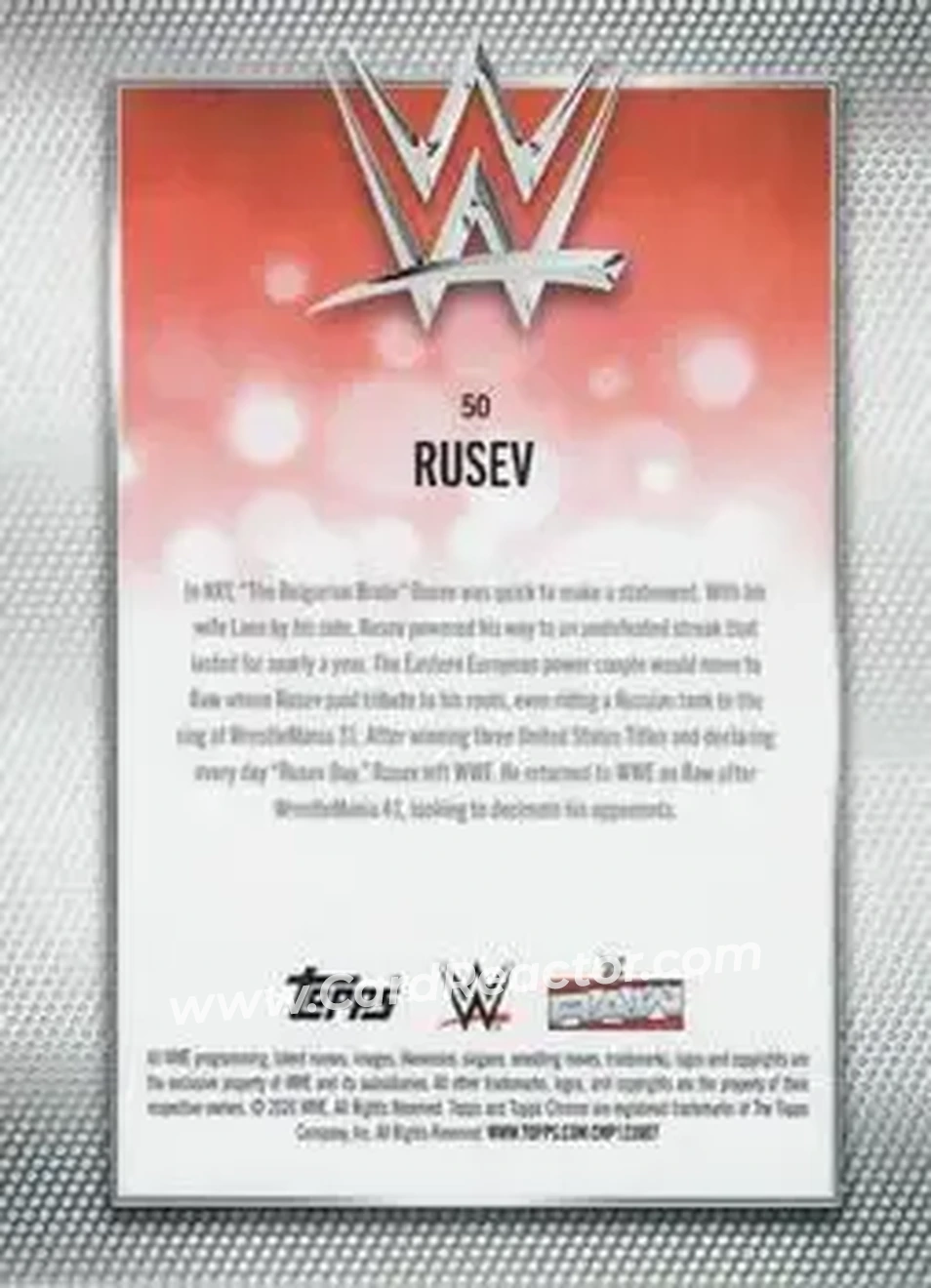 2026 Topps Chrome WWE #50 - Miro - Back