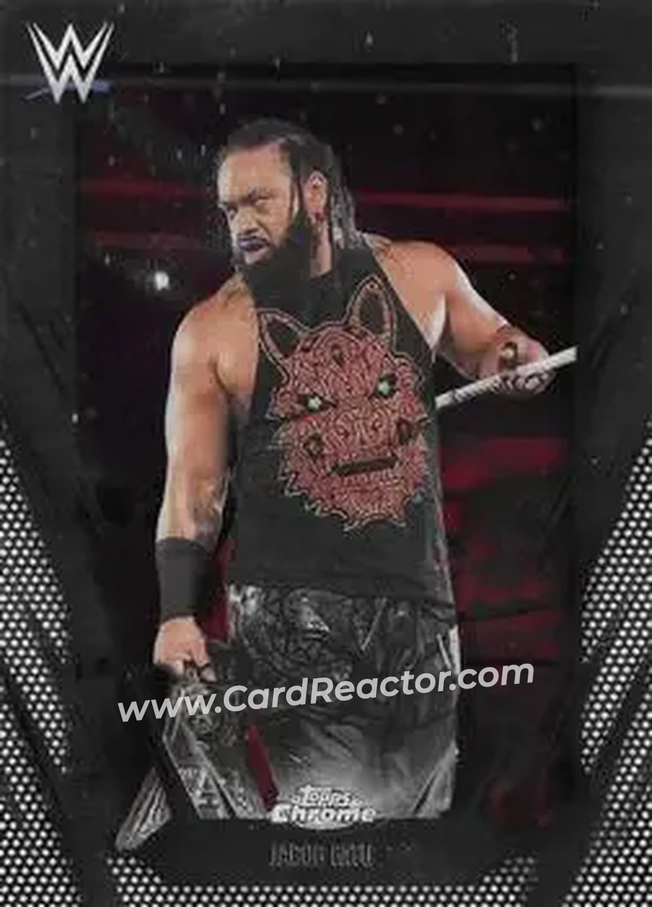 2026 Topps Chrome WWE #55 - Jacob Fatu - Front 2026 Topps Chrome WWE #55 - Jacob Fatu - Front