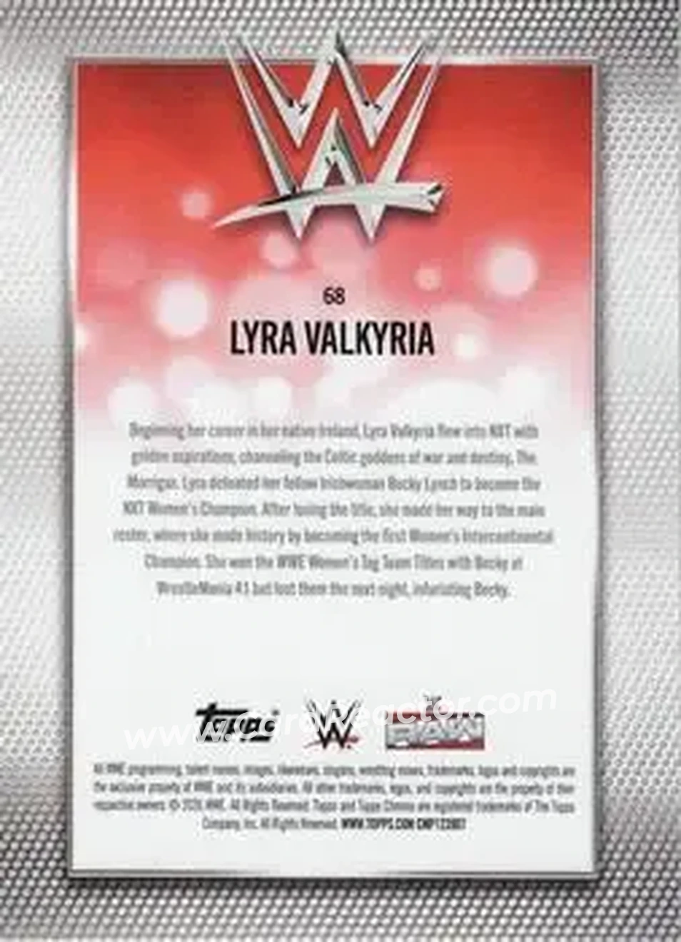 2026 Topps Chrome WWE #68 - Lyra Valkyria - Back
