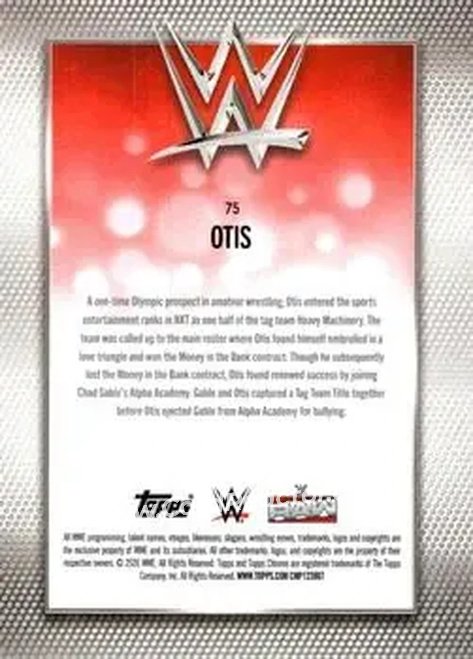 2026 Topps Chrome WWE #75 - Otis - Back